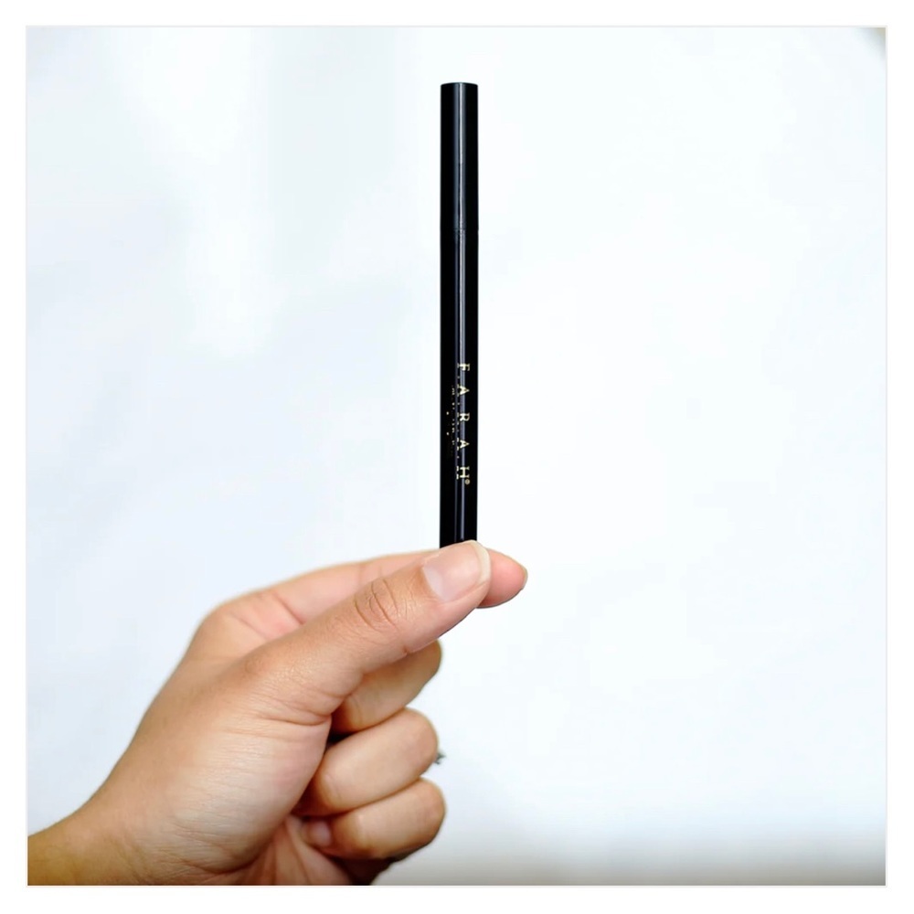 FARAH 18hr liquid eyeliner pen in black velvet fine tipped felt brush clean nib